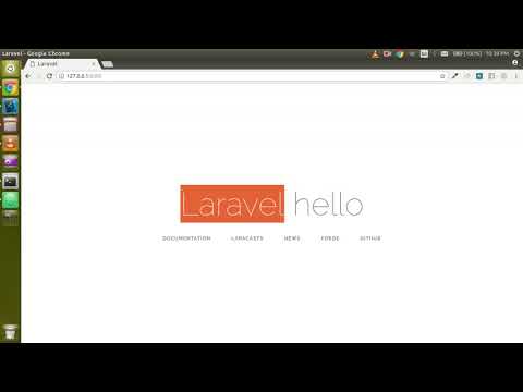 Laravel tutorial create first page