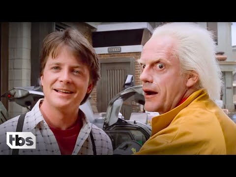 Doc Brown and Marty McFly Arrive in the Future (Clip) | Back to the Future Part II | TBS