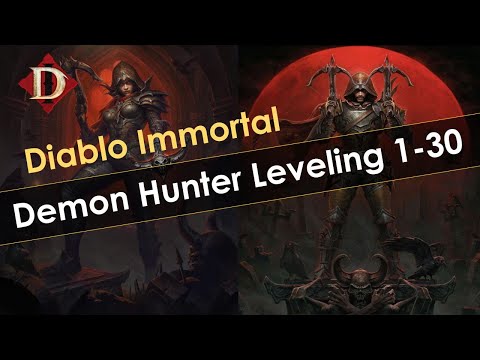 Diablo Immortal Demon Hunter Leveling 1-30 (Journey to Level 60 on Day 1, Part 1)