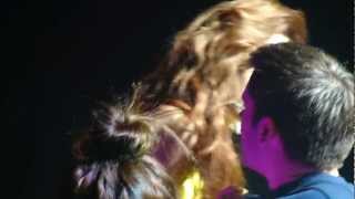2NE1 L.A. Concert - Dara Kisses Lucky Guy