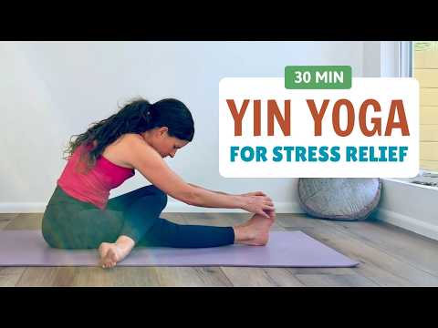 30 Min Yin Yoga For Stress Relief | Slow Deep Stretch For Full Body