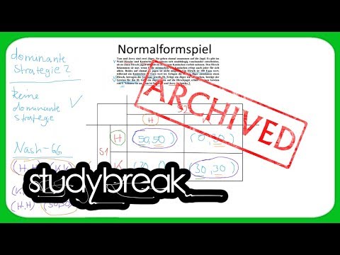 [ARCHIVIERT] Normalformspiel, Doppeltes Nash-Gleichgewicht | Volkswirtschaftslehre