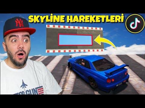 200% IMKANSIZ SKYLINE TIKTOK HAREKETLERINI YAPTIM - GTA 5 MODS