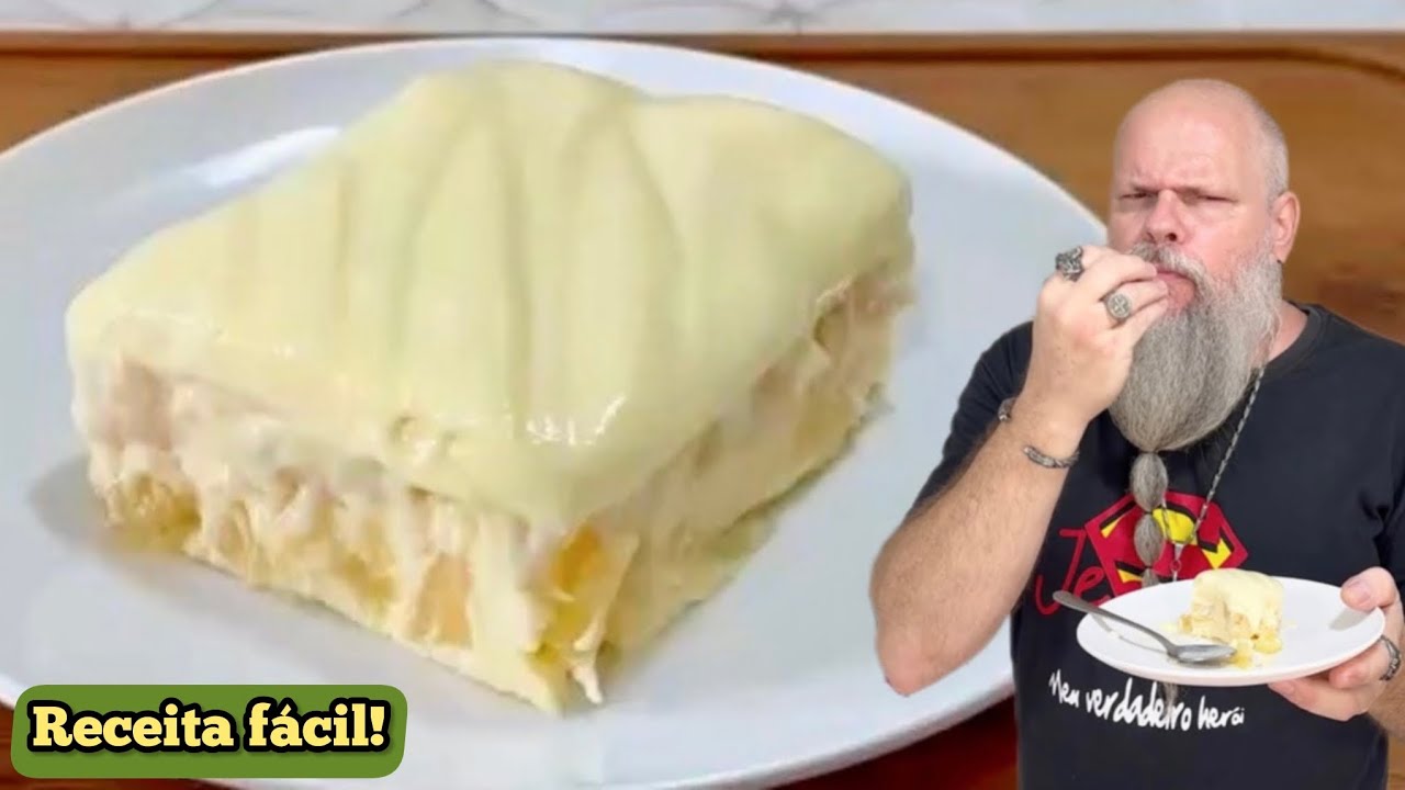 MAIS FÁCIL QUE ESSE GELADO DE ABACAXI CREMOSO NÃO TEM!