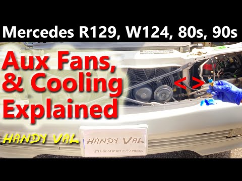 Mercedes Aux Fans, Engine Cooling & Air Conditioning Explained, Coolant Sensor Tricks R129, W124 90s