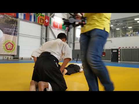 Demonstration on Aikido International seminar with Tomohiro Mori shihan at Issik Kul Lake 2019
