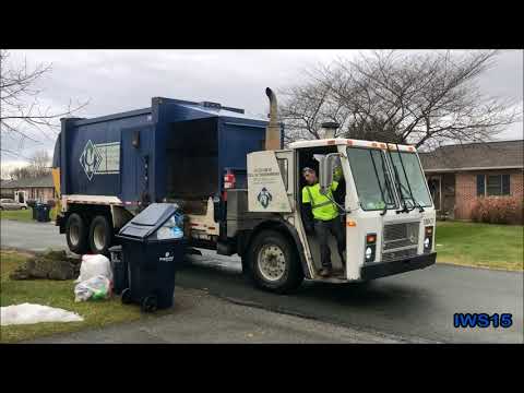 Waste Connections • Mack LE Labrie MSL Collecting Recycling