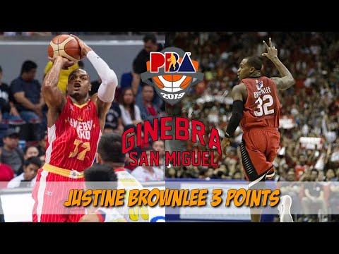 Justin Brownlee BEST 3 points shots Highlight/Pba commissioner's cup 2019