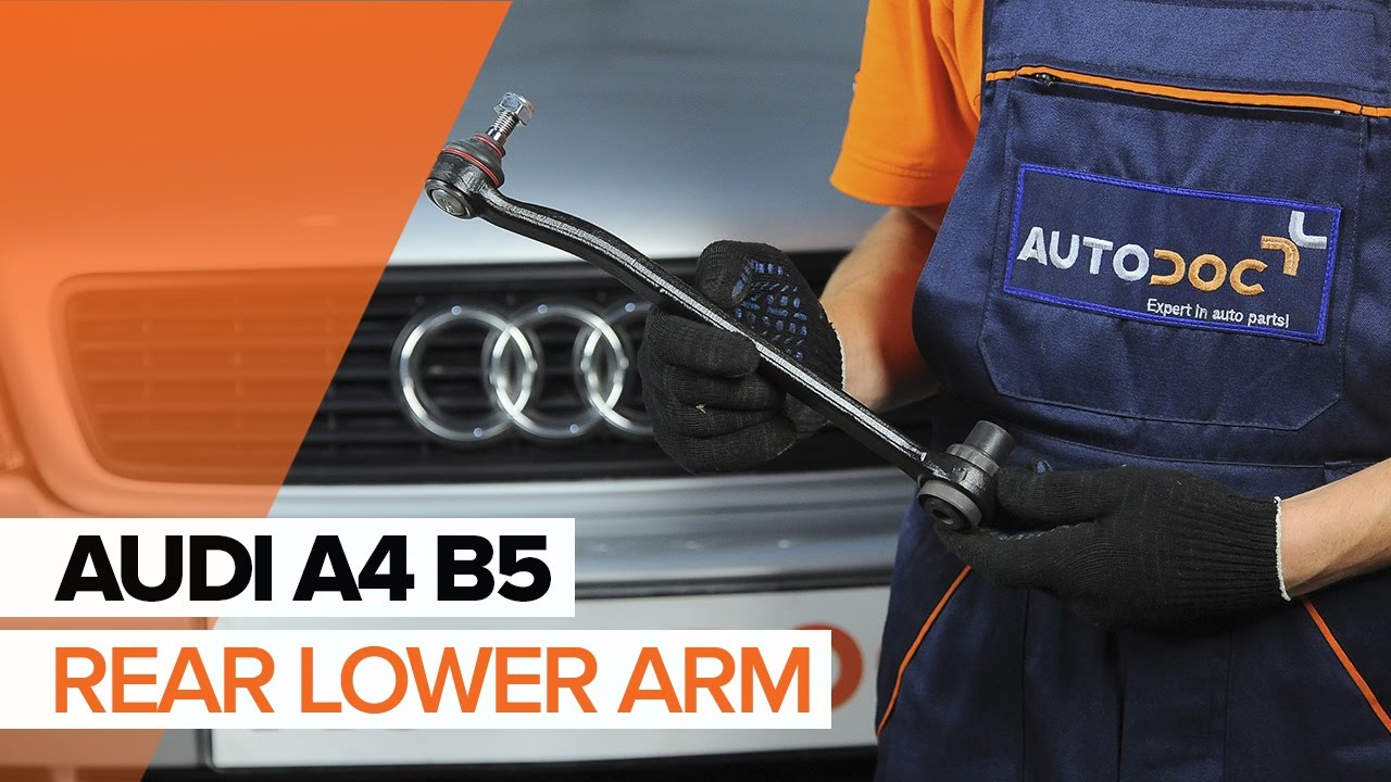 Kuidas vahetada Audi A4 B5 Avant tagavedrustuse alumine põikvarras – õpetus
