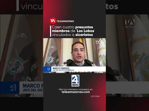 Caen cuatro presuntos miembros de 'Los Lobos' vinculados a sicariatos en Quinindé