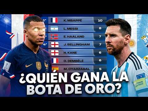 🇫🇷🇦🇷 ¿QUIÉN GANA LA BOTA DE ORO? MBAPPÉ Y MESSI para ser el MEJOR FUTBOLISTA de la COPA DEL MUNDO