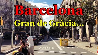 [SPAIN-BARCELONA] Walking along Gran de Gràcia... 29/MAY/2021 05:00 pm
