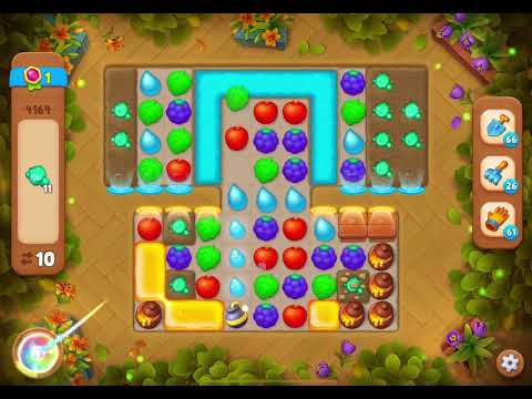 GardenScapes Level 4164 no boosters (18 moves)