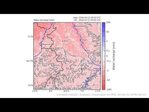 TerrSysMP monitoring run 2016-04-12 - recharge - NRW (24h)