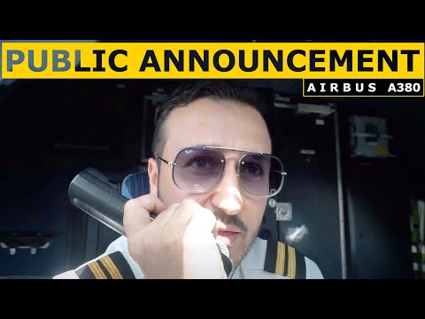 English/Arabic Passenger Announcement - Pilot Alexander ✈️
