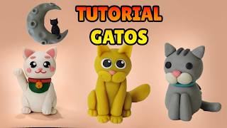 🔴 ESPECIAL GATOS MINIATURA Compilado - Tutorial Fácil Biscuit, Pasta Americana, Clay, Plastilina DIY