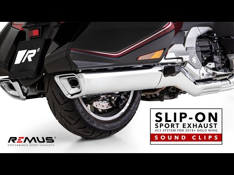 Sound Comparison: REMUS Slip-On Sport Exhaust vs. Stock Exhaust for 2018+ Gold Wing | WingStuff