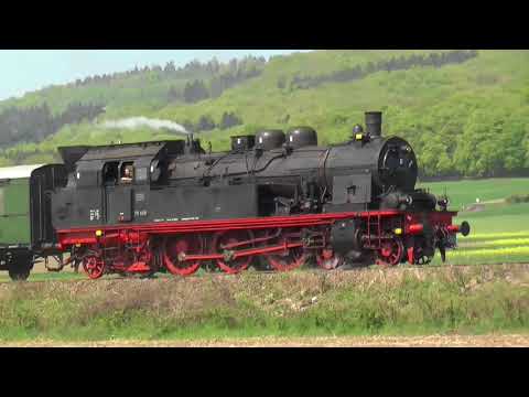TWE Lappwaldbahn Dampfzug nach Bad Iburg am 21.4.2018. Strecke nach Iburg wieder in Betrieb.