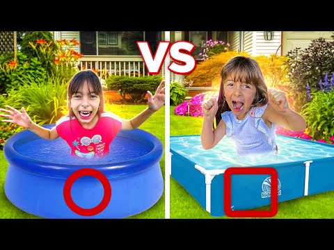 QUEM FICAR MAIS TEMPO NA PISCINA DA SUA FORMA GEOMÉTRICA, VENCE! - COMPILAÇÃO