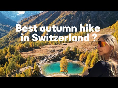 The Most Beautiful Autumn Hike in Switzerland 🍂 | Lac Bleu Arolla & Golden Larches