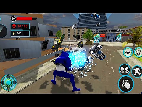 Police Panda Hero Car Transformation Game 2020 - Blue Panda Robot #2 - Android Gameplay