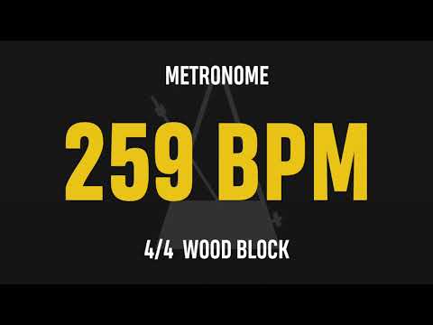 259 BPM 4/4 - Best Metronome (Sound : Wood block)