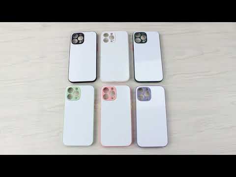 Sublimation color phone case with button