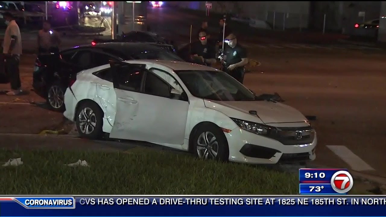 Pedestrian killed, several injured in multi-vehicle crash involving school bus in Hialeah Gardens