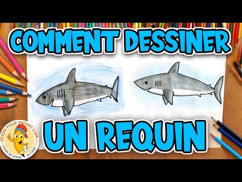 Comment dessiner un REQUIN très facile | Dessin Pour Enfant
