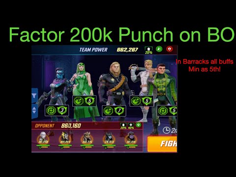 [War] Xfactor vs 200K punch BO