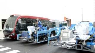 preview picture of video '[Irisbus Annonay] Chassis de Citélis 18 se déplacant dans l'usine'