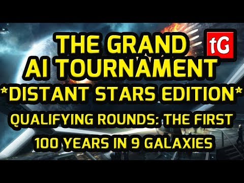 Stellaris Grand AI Tournament – the first 100 years – The BATTLEGROUND of YOU, GODS has begun!