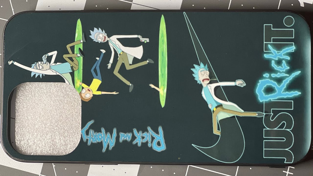 Sublimation on phone case : iPhone 13 Pro Max Rick and Morty