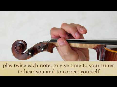 Volume 1 lesson 026 / 133 - Study of 1st finger on D string - Learning Violin with the french method