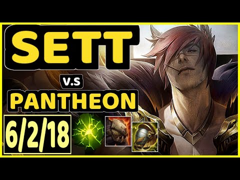 KABBIE (SETT) vs PANTHEON - 6/2/18 KDA BOTTOM SUPPORT CHALLENGER GAMEPLAY - KR