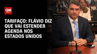 Vídeo: Flávio diz que estenderá agenda nos EUA para novas reuniões sobre tarifaço | CNN 360°