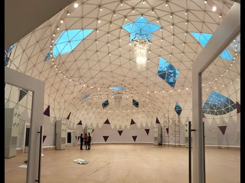 Pvc geodesic dome structure