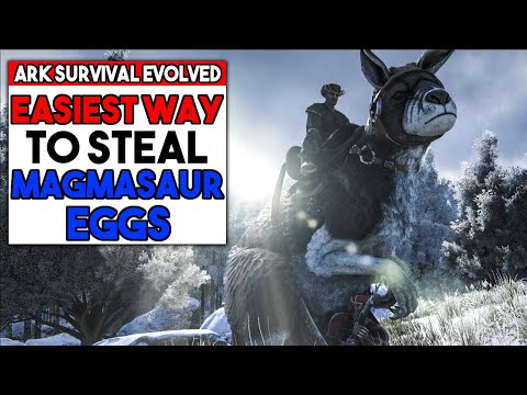 Ark Genesis The EASIEST Way To Steal MAGMASAUR EGGS