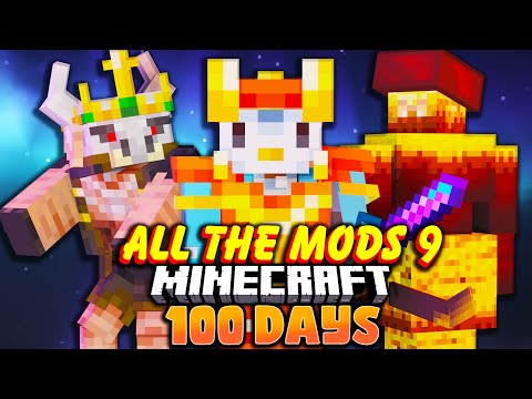 I Survived 100 Days In ATM 9 TO THE SKY In Minecraft [FULL MOVIE]