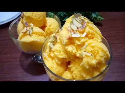 Mango Ice Cream Recipe | Homemade Mango Ice Cream | ( Only 3 Ingredients )