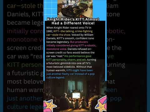 Knight Rider’s KITT Almost Had a Different Voice! #KnightRider #ClassicTV #80sTV #RetroTV