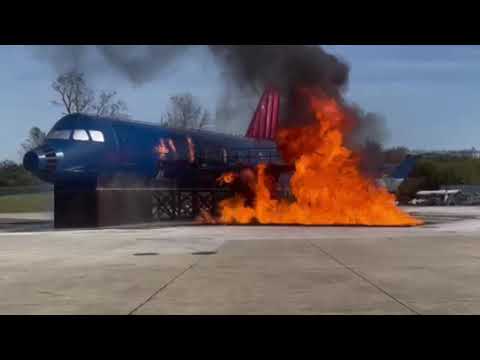Blue Grass Airport Training Center Fire Demonstration