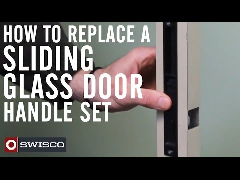 How to replace a sliding glass door handle set