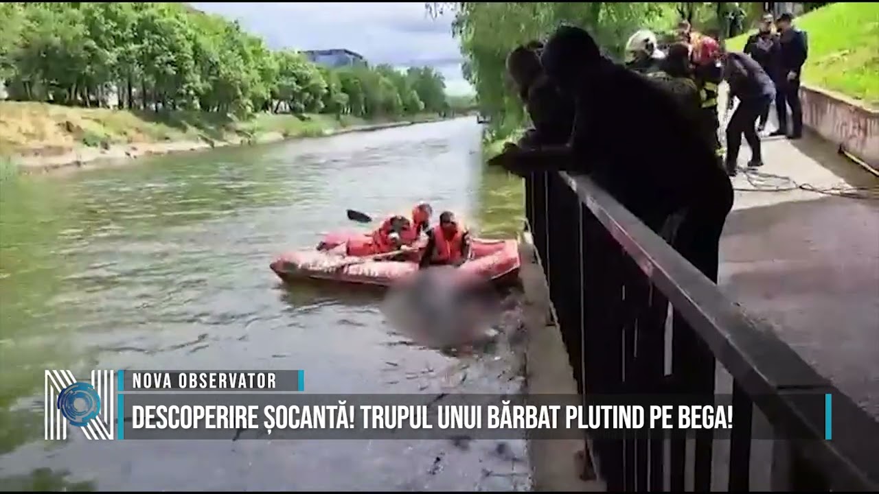 Descoperire șocantă! Trupul unui bărbat plutind pe Bega!