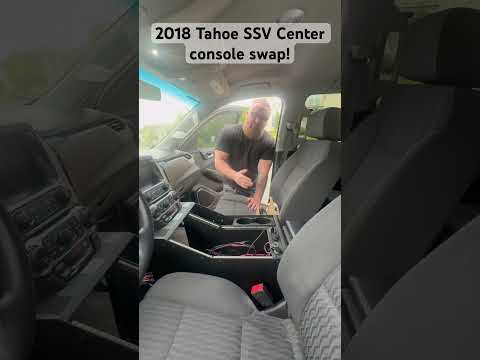 2018 Tahoe SSV Center console swap!#chevy #police #tahoe
