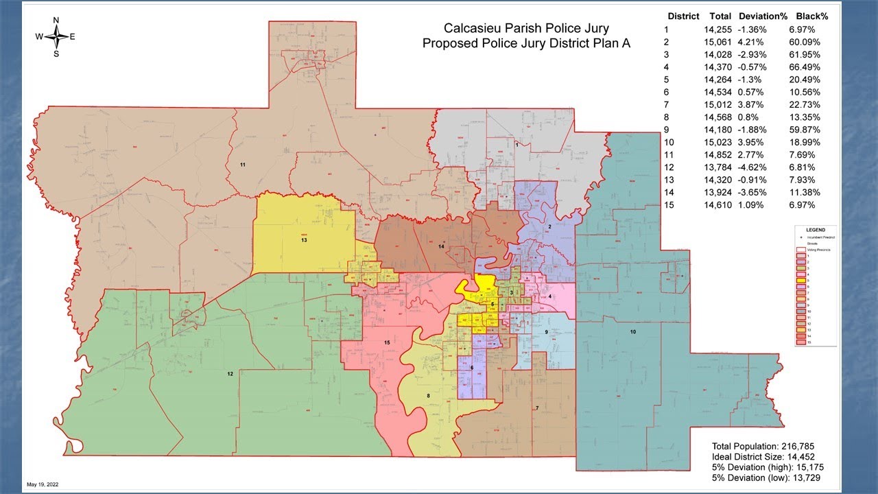 Proposed Redistricting Calcasieu Parish Presentation 5-19-22