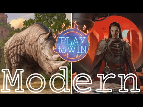 WHAT'S THE BEST DECK IN MODERN - PLAY TO WIN GAMEPLAY - 4C RHINOS vs YAWGMOTH
