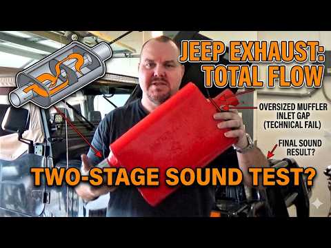 Jeep Total Flow Muffler Install: Sound Test, Straight Pipe, and Fitting Issues || Jeep Mods E17
