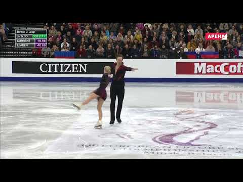 2019 Euro   Pairs   SP   Evgenia Tarasova & Vladimir Morozov   Piano Concerto No  2 by Rachmaninoff