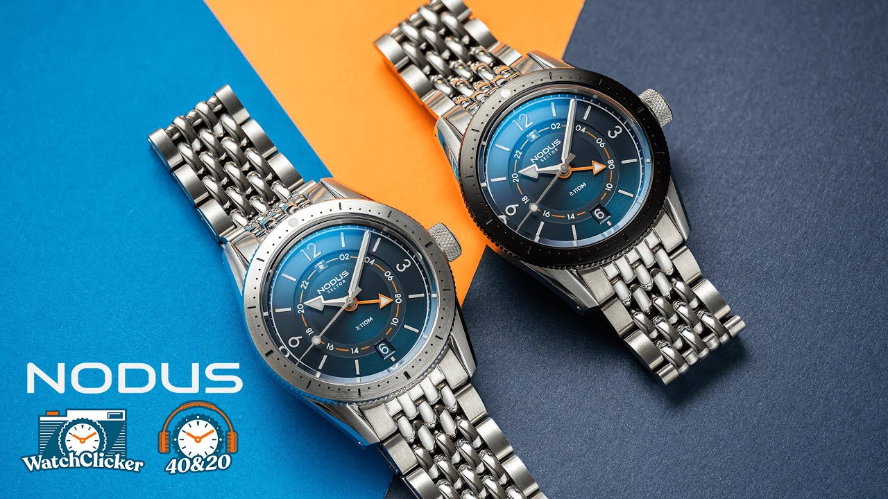 Nodus Sector Watch 40&20 Edition frontal view showing sector dial design